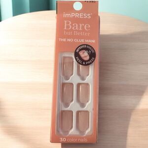 2 sets of short imPRESS Bare but Better Nude Press-On Nails